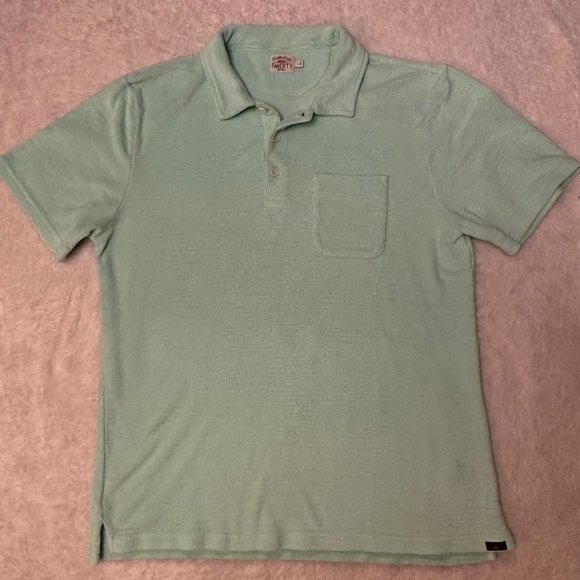 Faherty Cotton Polo Salt Wash Pink Xx Large 27